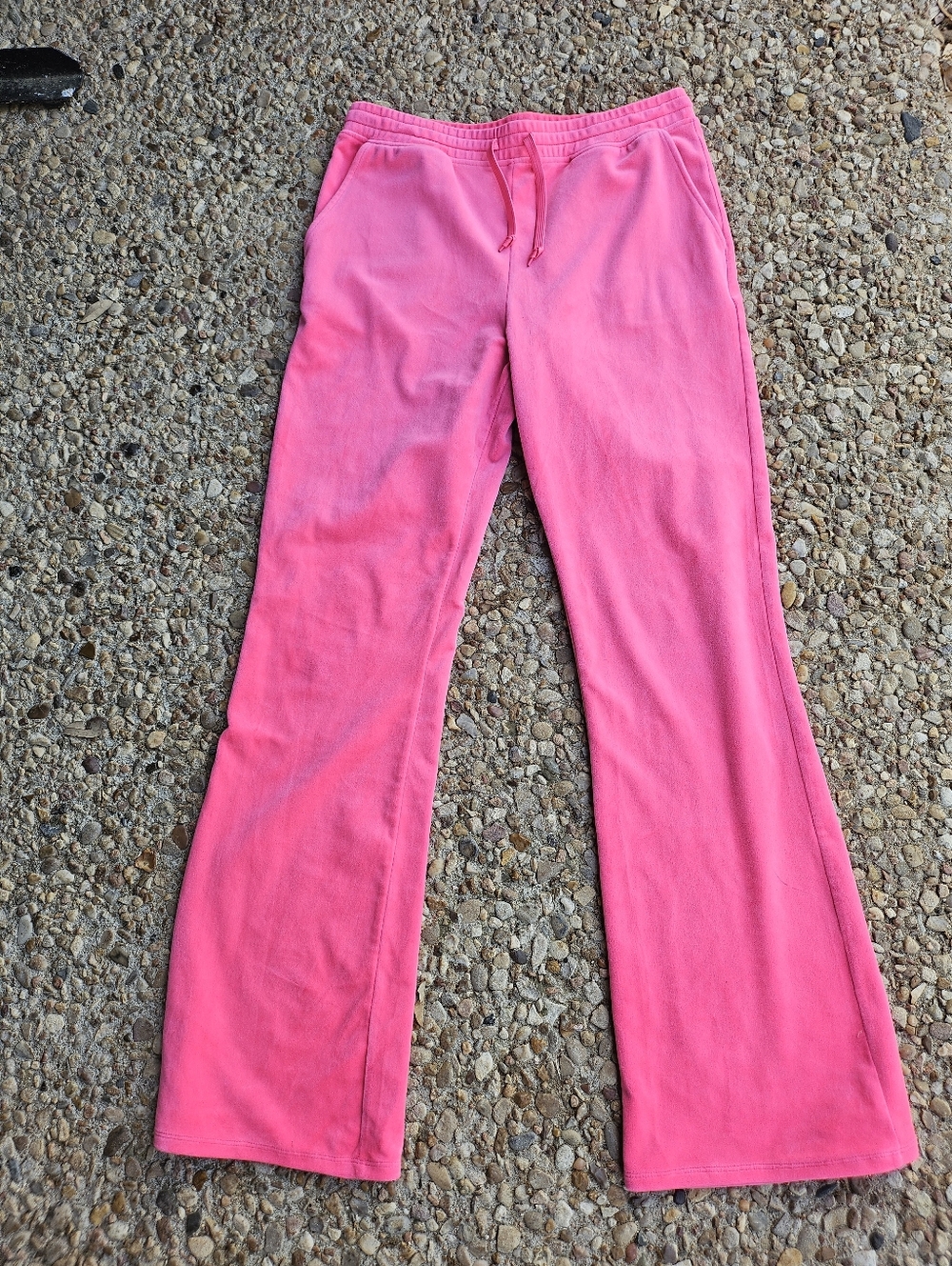 Paris Hilton Hot Pink Velour Terry Sweatpants Jogger Pant Size L
